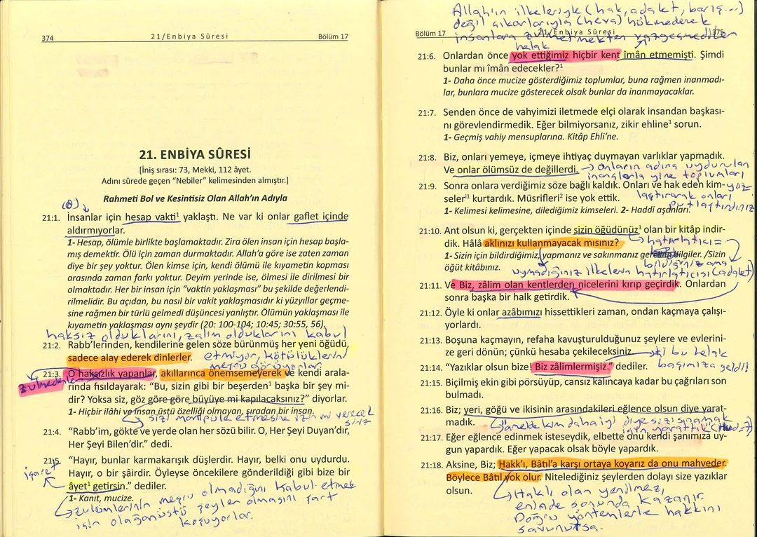 Surah Enbiyâ Ayah 6